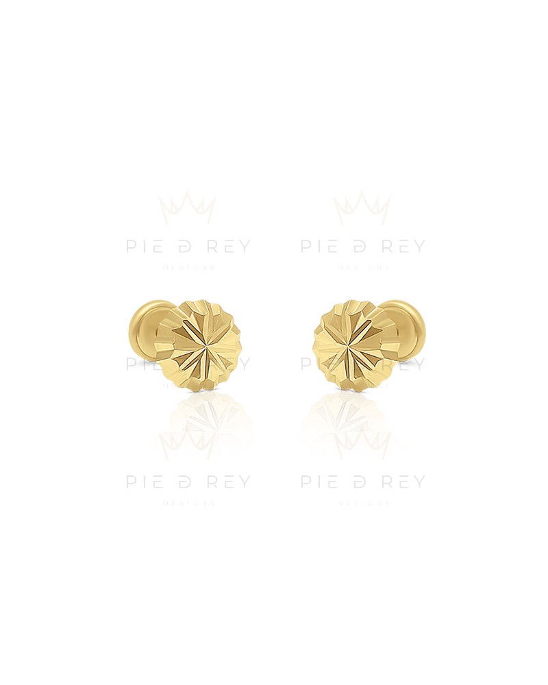 Earrings Carved in Gold