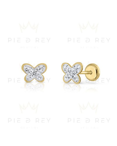 Earrings Butterfly in Gold