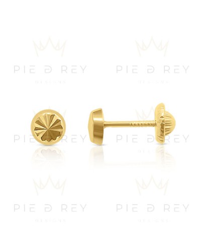 Pendientes Tallado en Oro