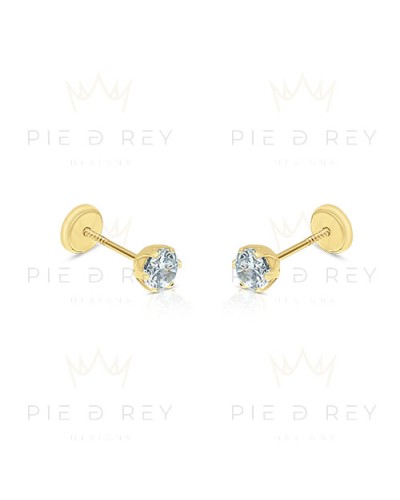 Earrings Cubic Zircon in Gold