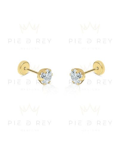 Earrings Cubic Zircon in Gold